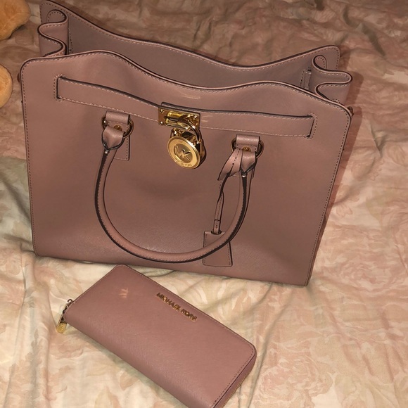 Dusty rose mk hamilton and Wallet!! - Picture 1 of 8